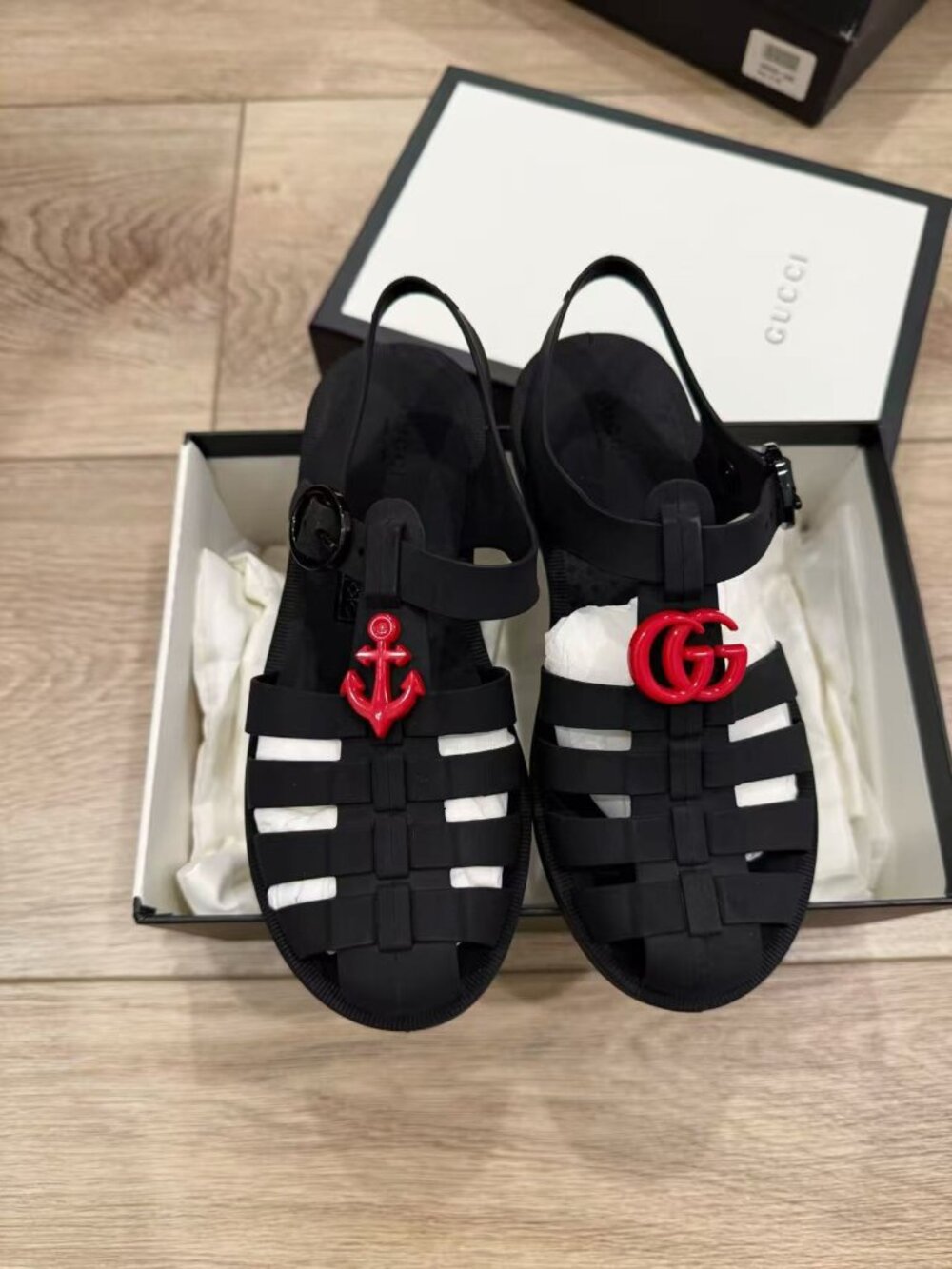 NIB Authentic Gucci Kids Fisherman Sandals